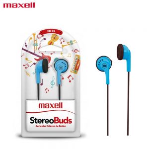 Maxell EB-95 Earphone Stereo Earbuds for Samsung, Oppo, Laptop -Blue Black