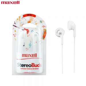 Maxell EB-95 Earphone Stereo Earbuds for Samsung, Oppo, Laptop -White
