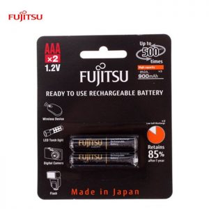Fujitsu AAA rechargeable Battery 950mah (Min900ma) 2pcs pack -Made in Japan