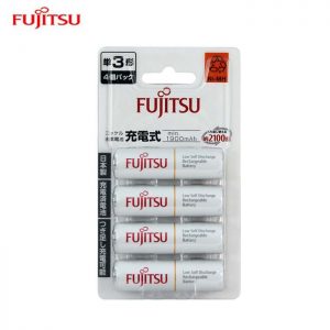 Fujitsu 4pcs AA 1900Mah rechargeable Battery (2100cycle time) -HR-3UTC Japan Version