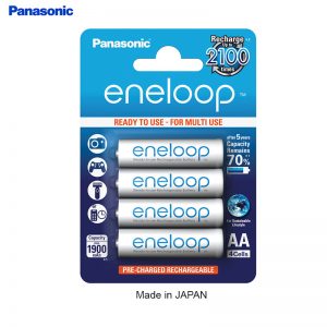 Panasonic Eneloop Rechargeable Battery AA 2000mah  (Pack of 4pcs ) -Made in Japan